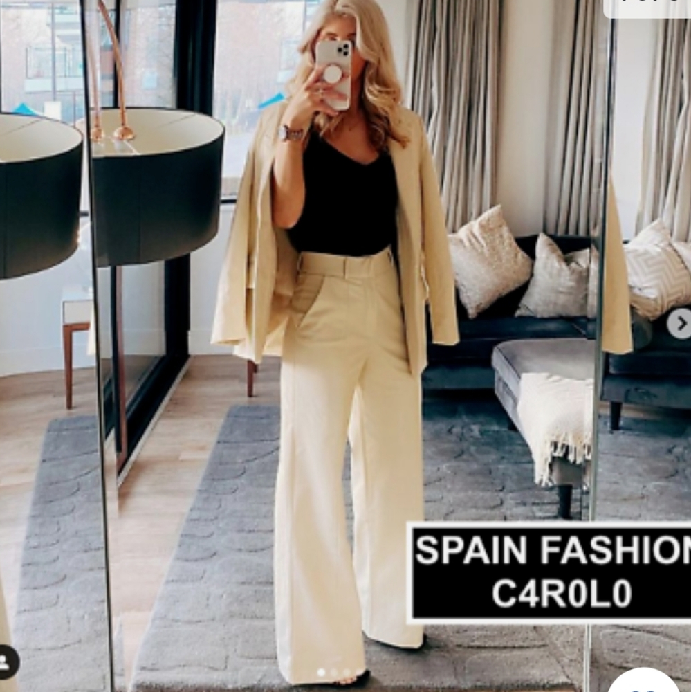 Zara Faux Leather Full Length Pants Bloggers Favorite. - Picture 7 of 12